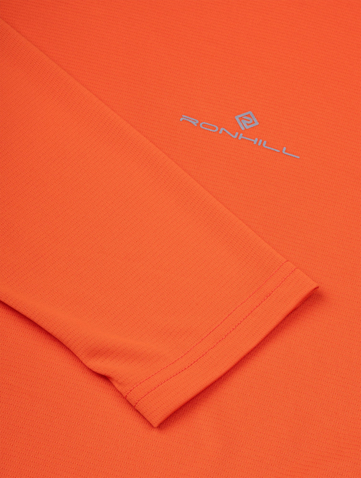 Core Long Sleeve Mens Running Top - Orange
