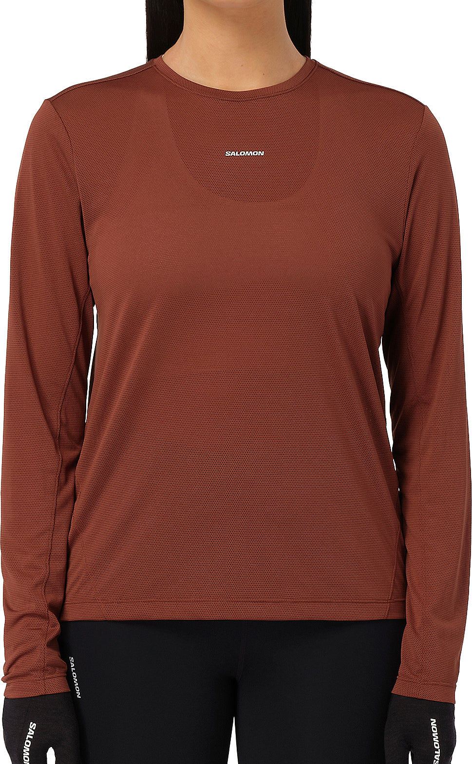 SHAKEout Core Long Sleeve Womens Running Top - Brown