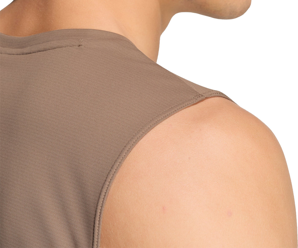 Adi365 Essentials Mens Running Vest - Brown