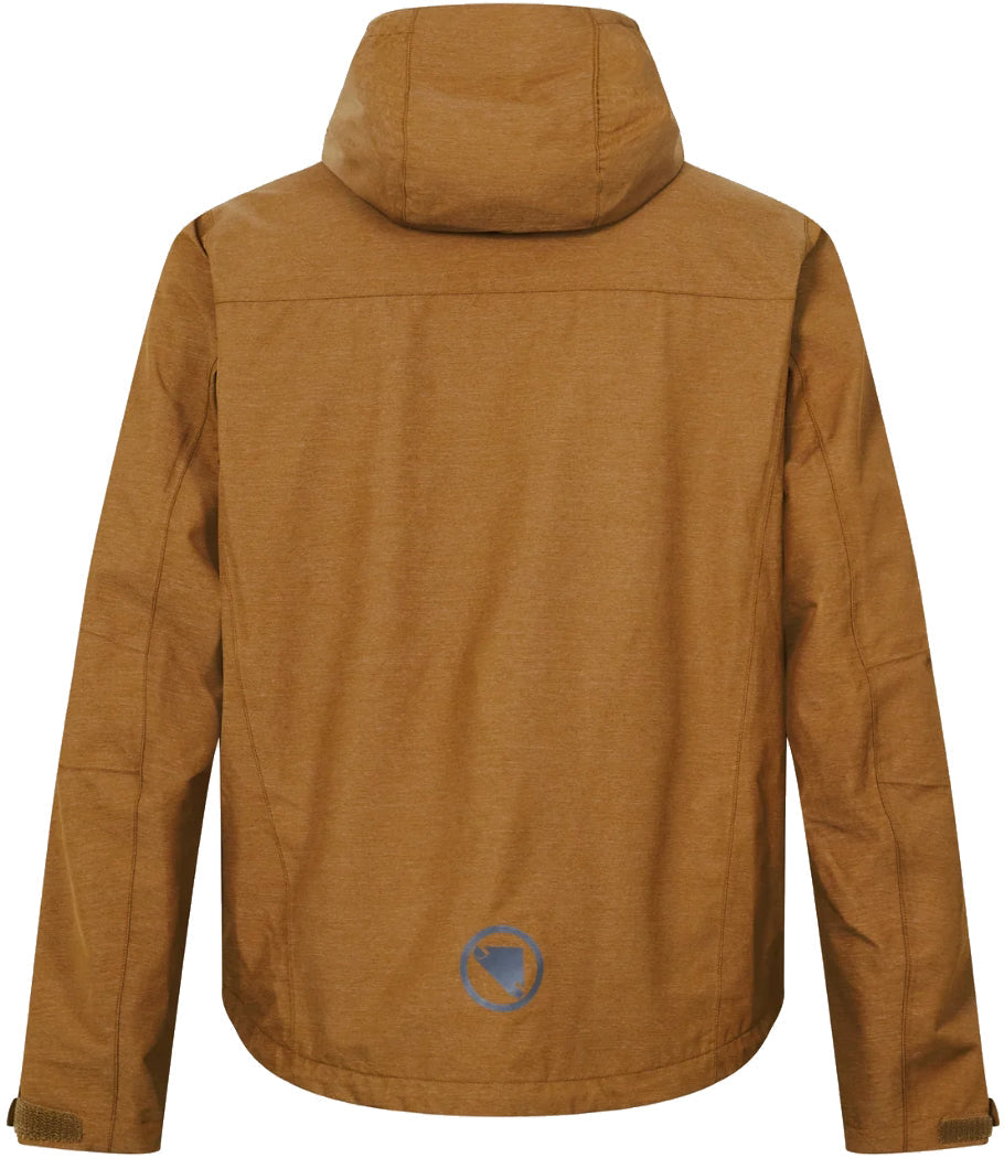 Hummvee Waterproof Hooded Mens Cycling Jacket - Bronze