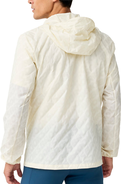 Canopy Reflective Mens Running Jacket - Cream