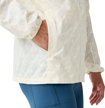 Canopy Reflective Mens Running Jacket - Cream
