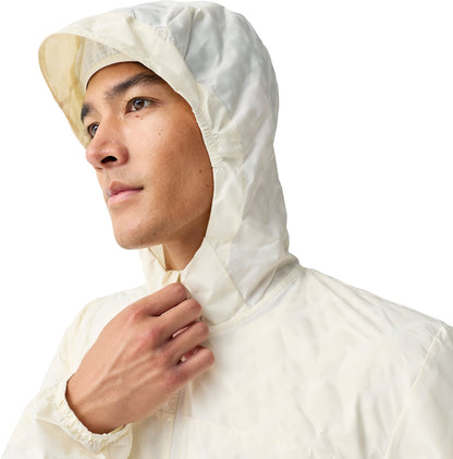 Canopy Reflective Mens Running Jacket - Cream