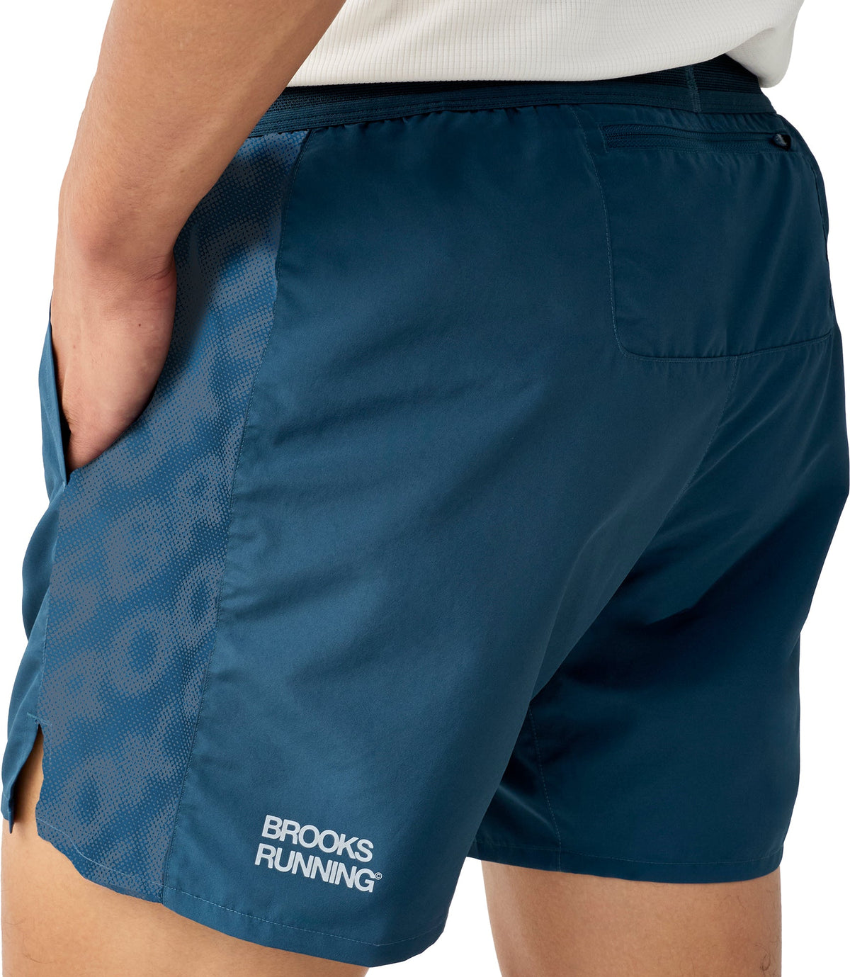 Dash Reflective Mens Running Shorts - Blue