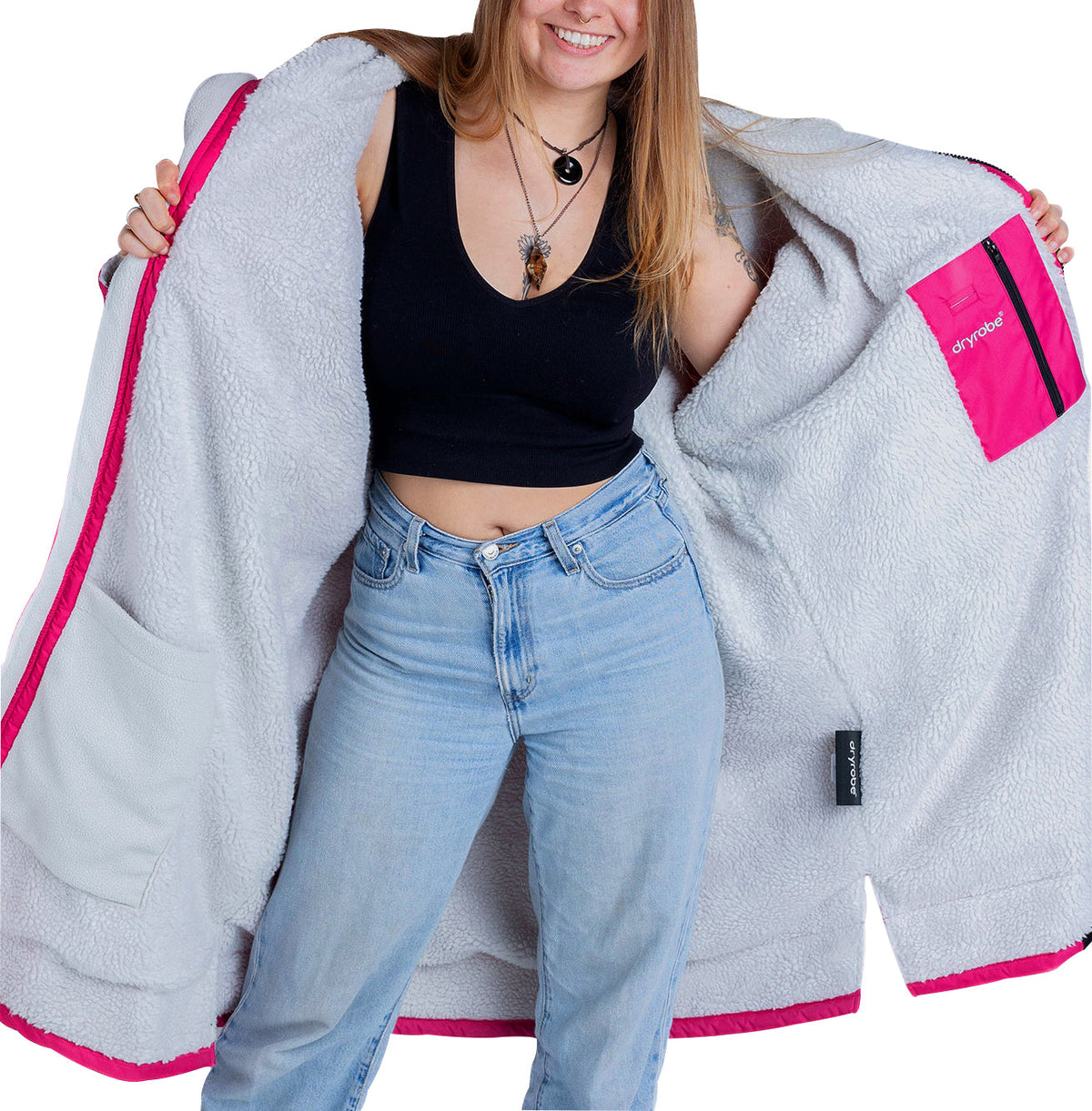 Advance Long Sleeve Changing Robe - Pink