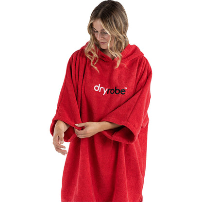 Organic Towel Changing Robe - Red