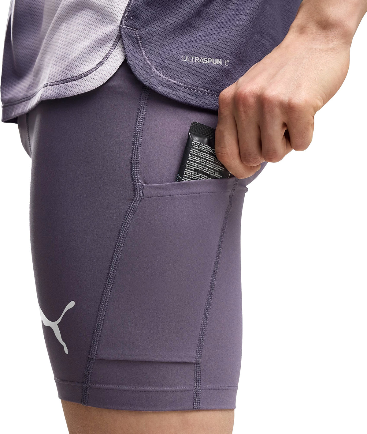 Lightspeed 8 Inch Mens Short Running Tights - Grey