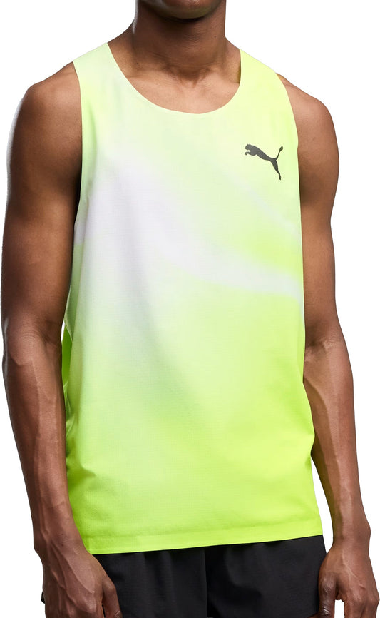 LightSpeed UltraWeave Graphic Mens Running Vest - Green