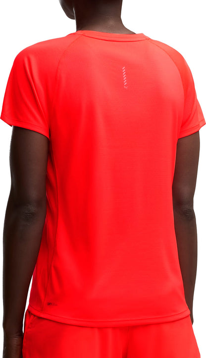 Velocity Short Sleeve Womens Running Top - Red