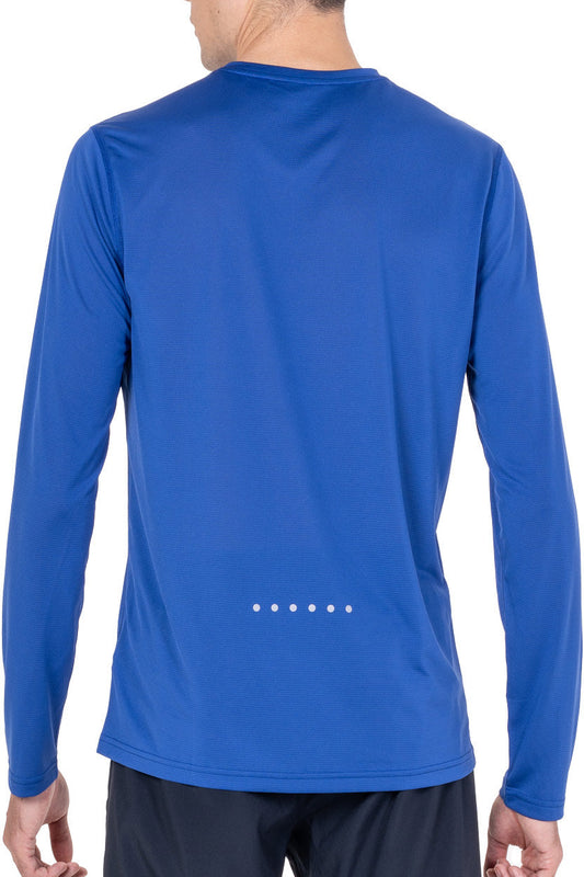Core Long Sleeve Mens Running Top - Blue