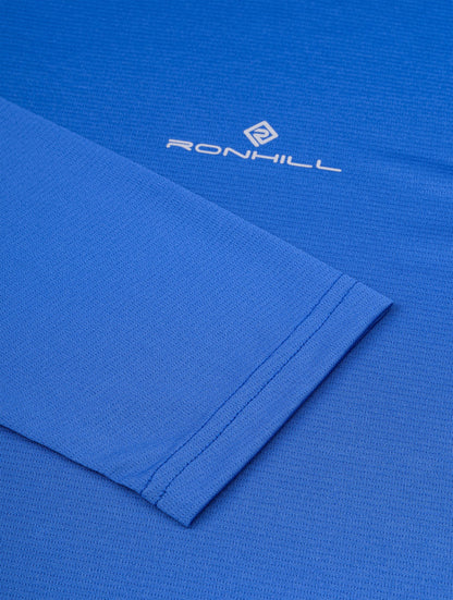 Core Long Sleeve Mens Running Top - Blue