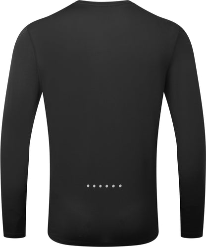 Core Long Sleeve Mens Running Top - Black