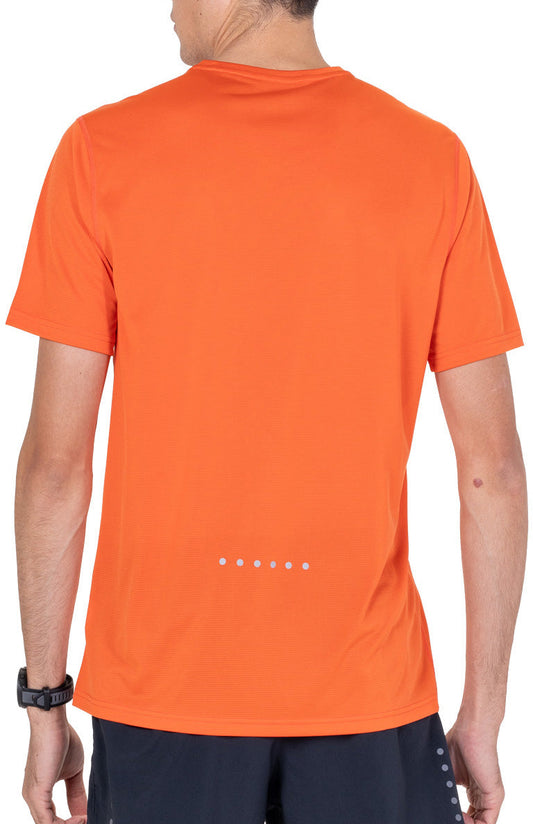 Core Short Sleeve Mens Running Top - Orange
