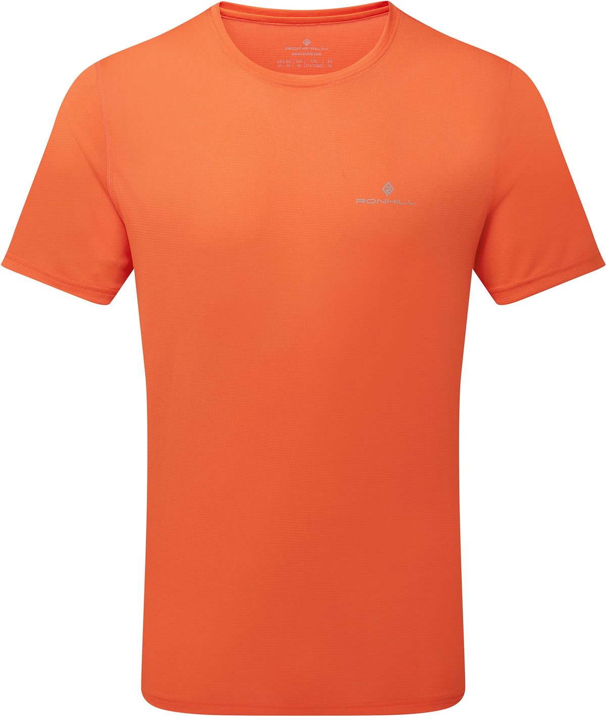 Core Short Sleeve Mens Running Top - Orange