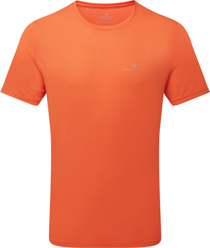 Core Short Sleeve Mens Running Top - Orange
