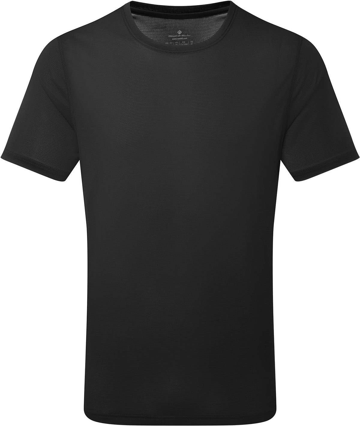 Core Short Sleeve Mens Running Top - Black
