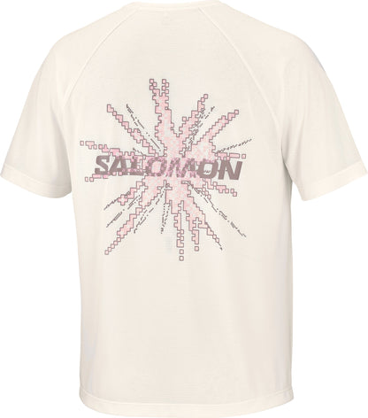 SHAKEout Core Graphic Short Sleeve Mens Running Top - White