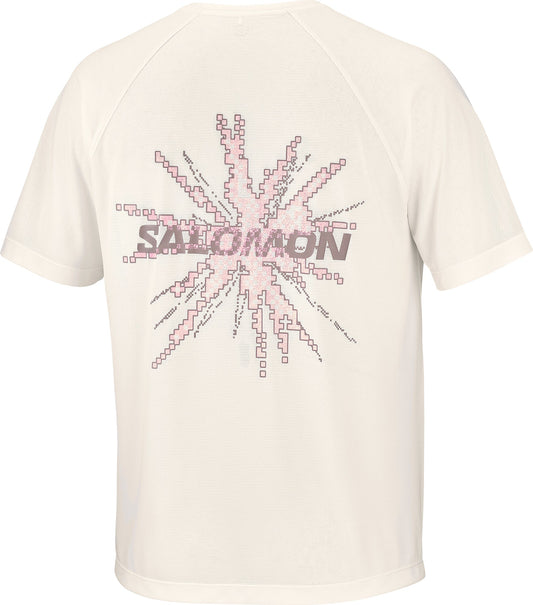 SHAKEout Core Graphic Short Sleeve Mens Running Top - White