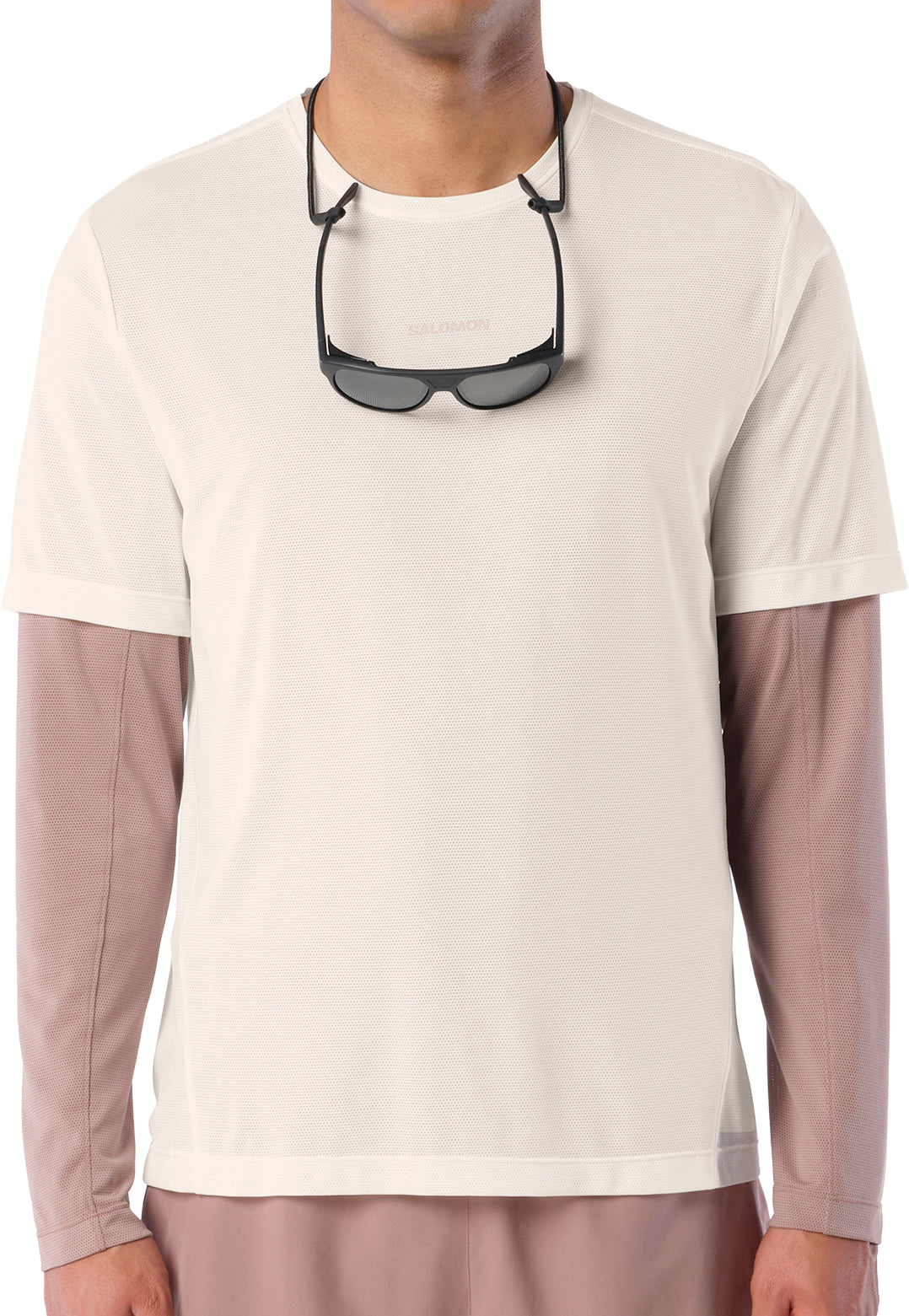 SHAKEout Core Graphic Short Sleeve Mens Running Top - White