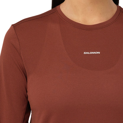 SHAKEout Core Long Sleeve Womens Running Top - Brown