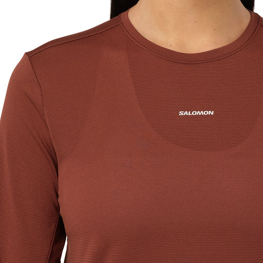 SHAKEout Core Long Sleeve Womens Running Top - Brown