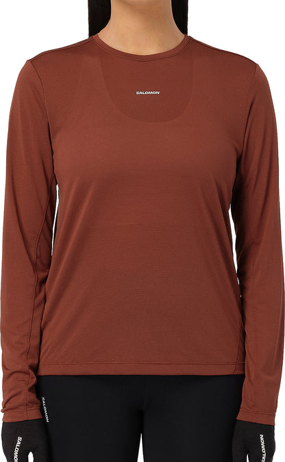 SHAKEout Core Long Sleeve Womens Running Top - Brown