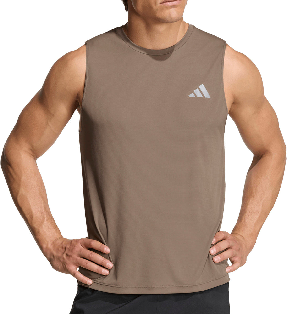 Adi365 Essentials Mens Running Vest - Brown