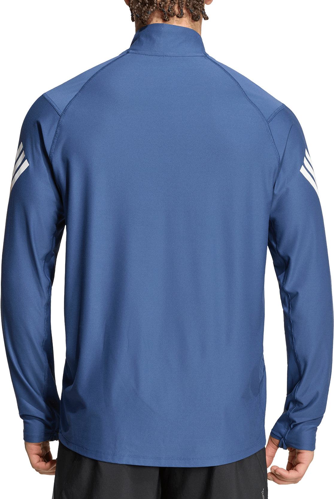 Adi365 Iconic Half Zip Long Sleeve Mens Running Top - Blue