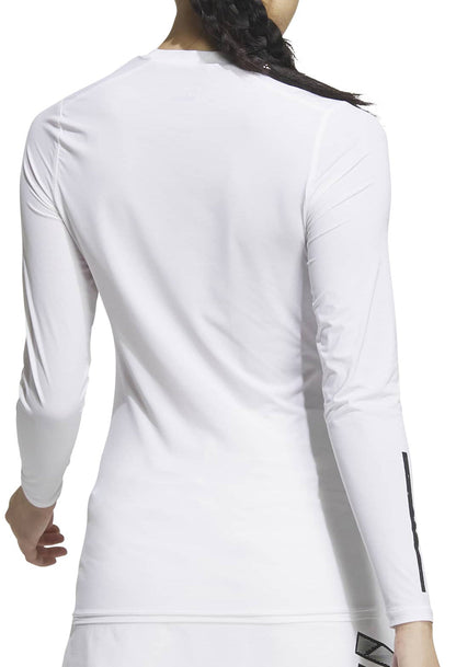 AeroReady Base Layer Long Sleeve Womens Golf Top - White